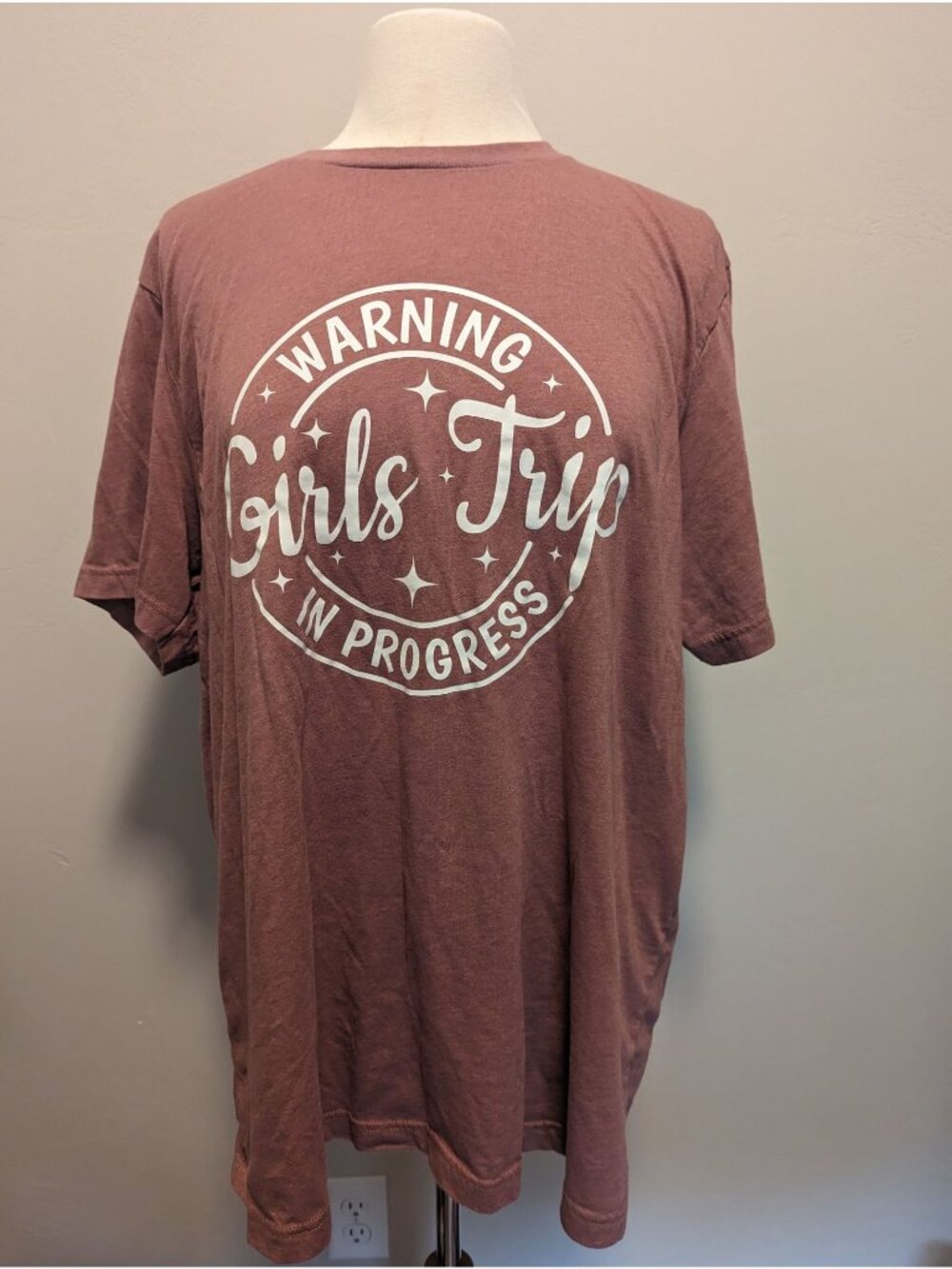 Warning Girls Trip In Progress Graphic T-Shirt Bella+Canvas 2XL